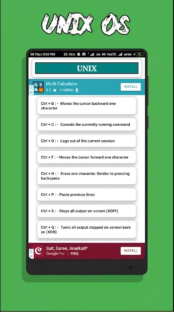 OS Shortcut Keys: Linux, Ubuntu, Unix, IOS 2019 स्क्रीनशॉट