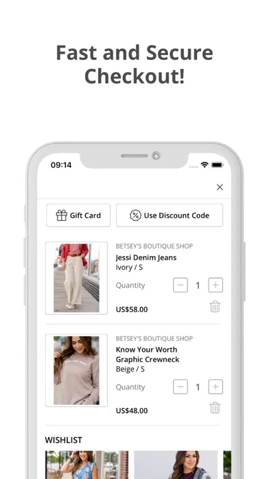 Ảnh chụp màn hình của Betsey's Boutique Shop