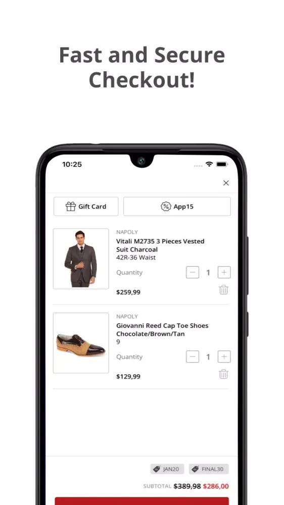 Napoly Menswear Screenshots