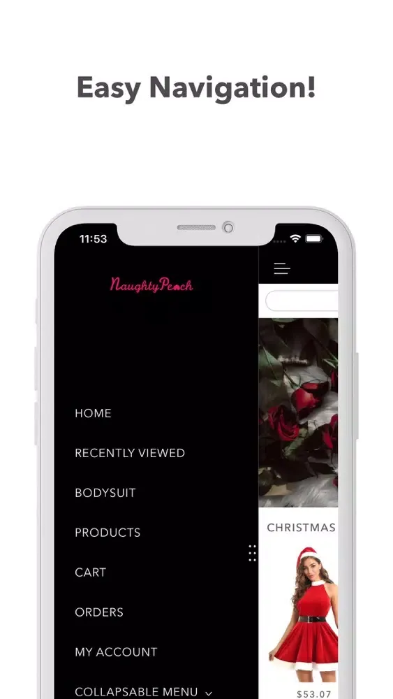 Capturas de tela do Naughty Peach Boutique