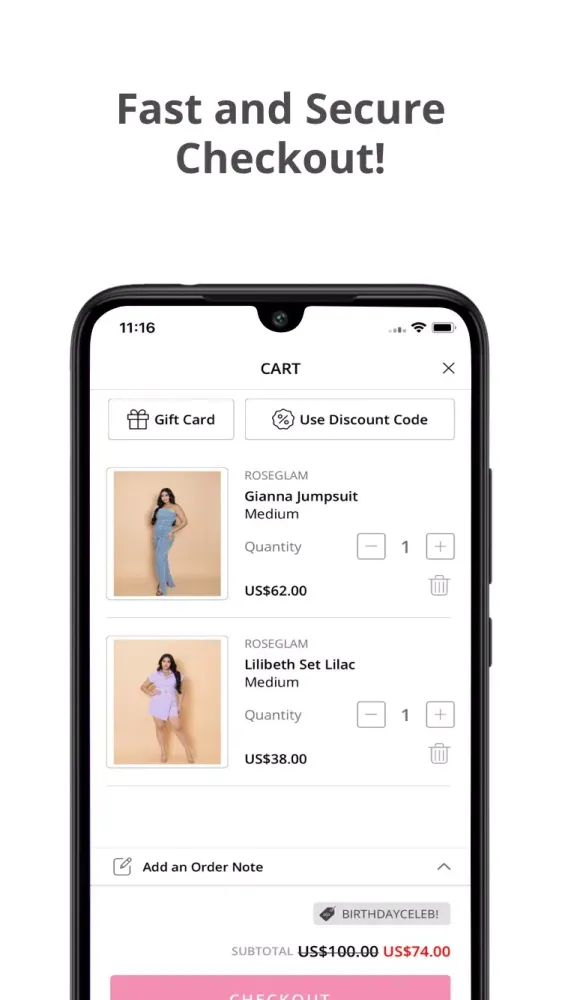 Roseglam Boutique应用截图