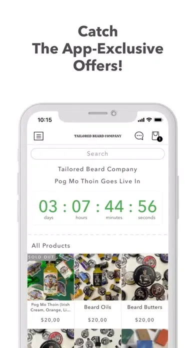 Zrzuty ekranu Tailored Beard Co.