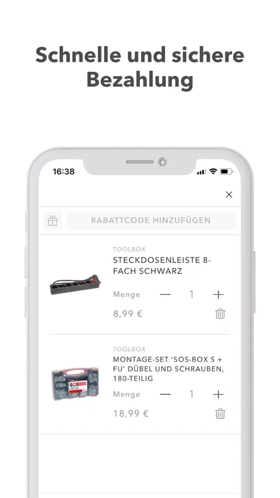 Capturas de tela do byld: Baumarkt Lieferung