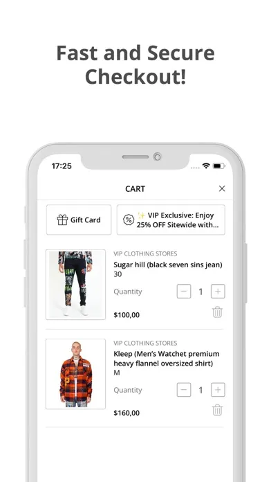 Zrzuty ekranu Vip Clothing Stores