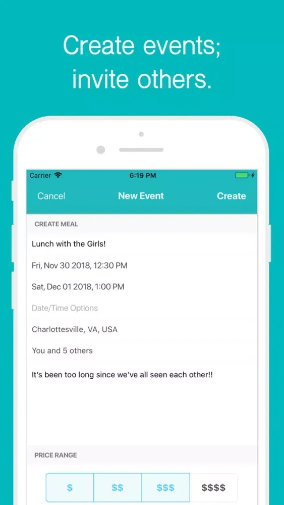 Simili: simple social planning 스크린샷