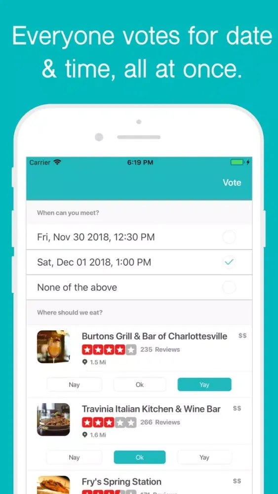 Simili: simple social planning 스크린샷