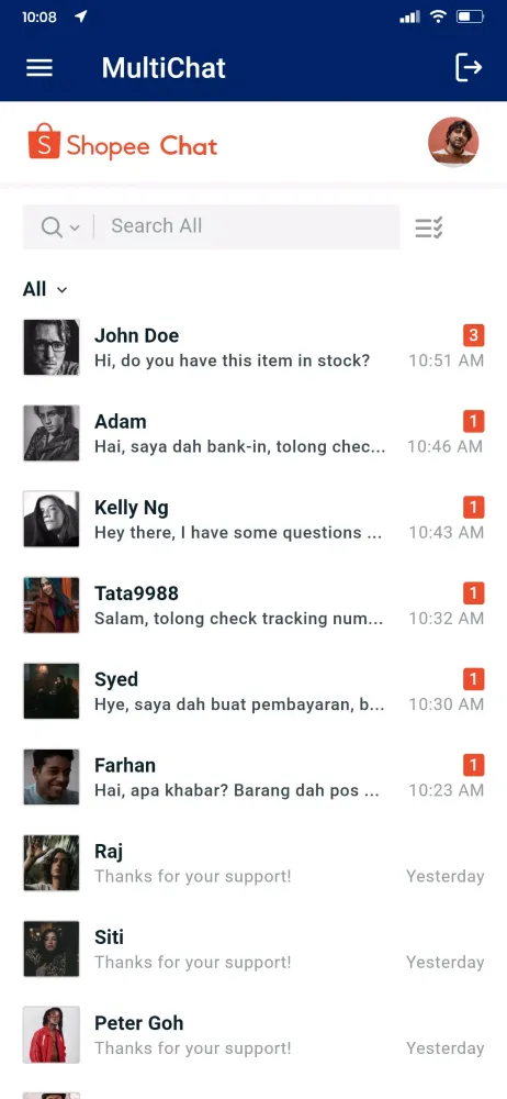 SiteGiant MultiChat Screenshots