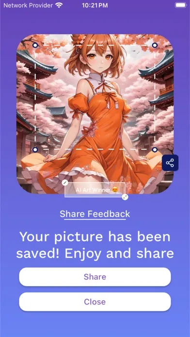 AiDitor: Create AI Image & Art سکرین شاٹس