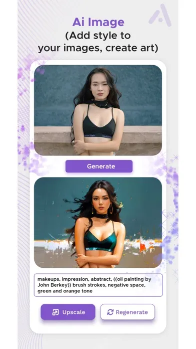 AiDitor: Create AI Image & Art سکرین شاٹس
