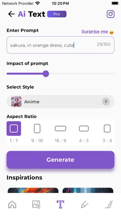 AiDitor: Create AI Image & Art سکرین شاٹس