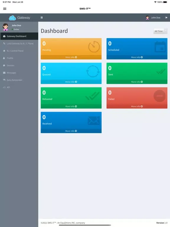 Tangkapan skrin SMS-iT : Omnichannel Messaging iPad 