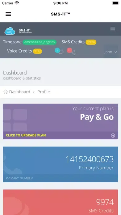 Tangkapan skrin SMS-iT : Omnichannel Messaging