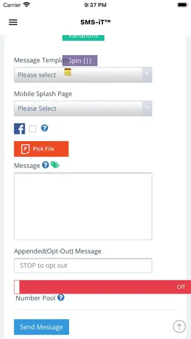 Tangkapan skrin SMS-iT : Omnichannel Messaging
