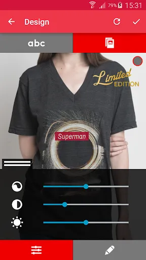 Ảnh chụp màn hình của T-shirt design - Snaptee