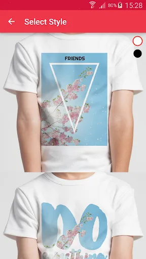 Ảnh chụp màn hình của T-shirt design - Snaptee