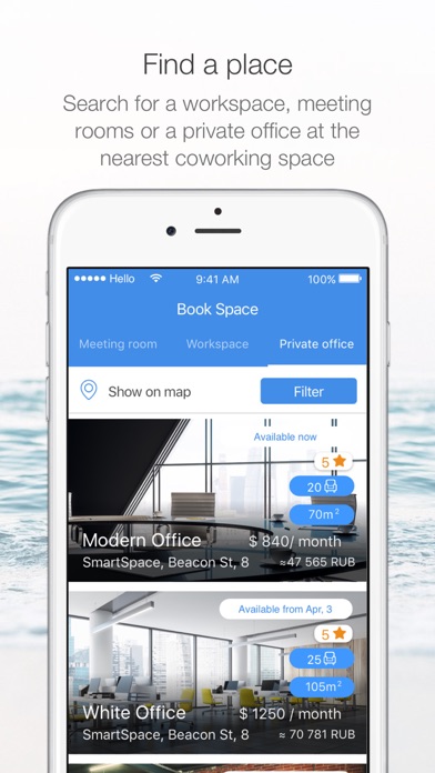 SpacePass. Book a meeting room Ekran Görüntüleri