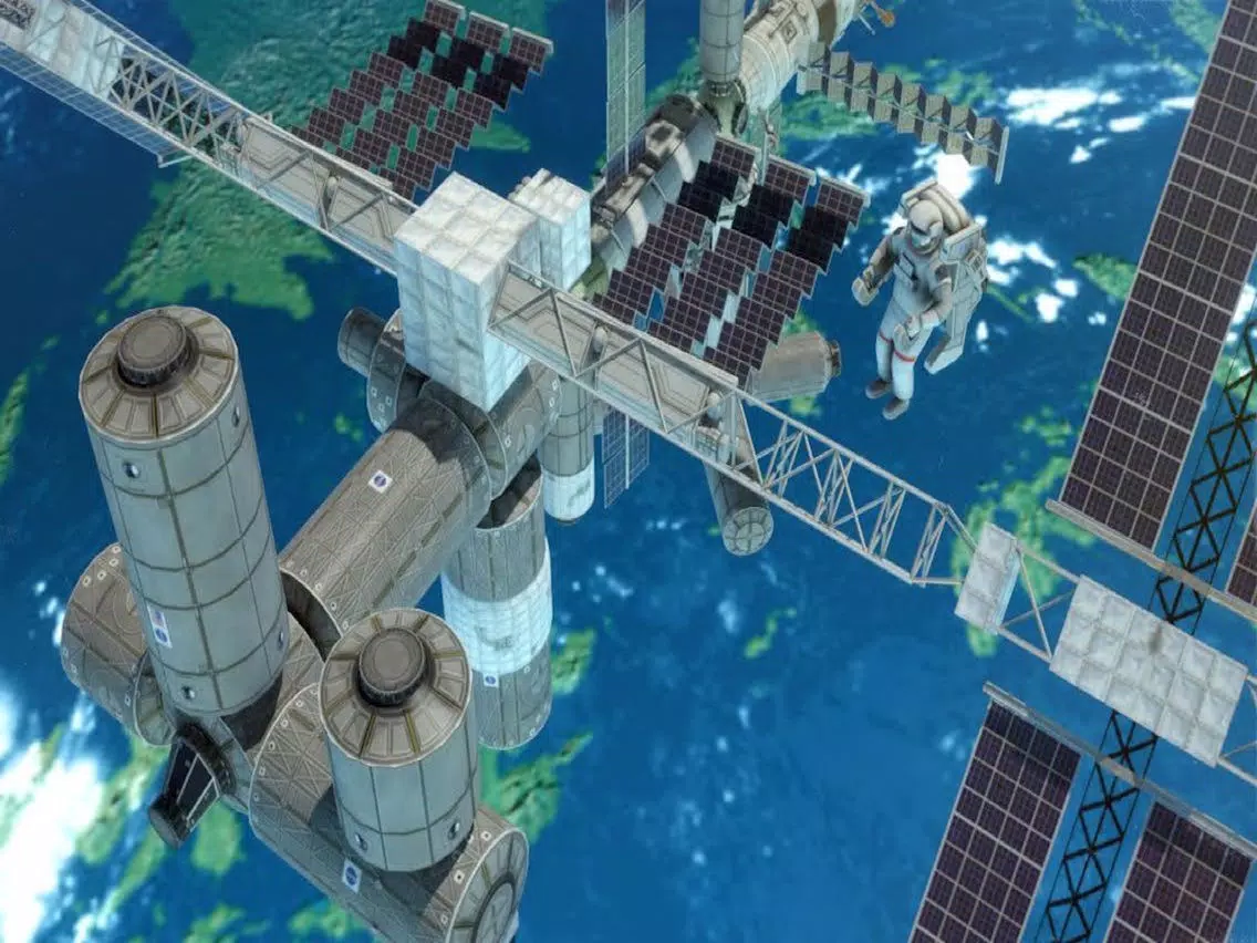 Tangkapan skrin 3D Space Walk Shuttle Simulator iPad 