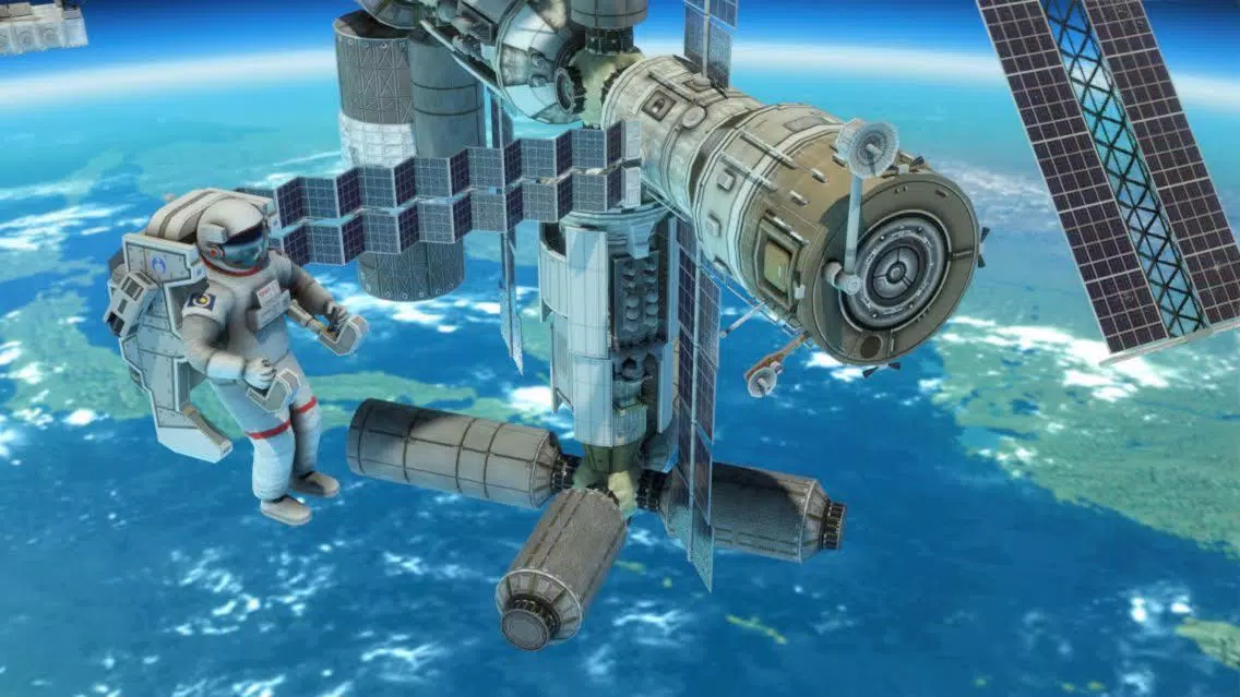 Tangkapan skrin 3D Space Walk Shuttle Simulator