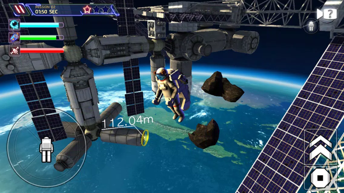Tangkapan skrin 3D Space Walk Shuttle Simulator