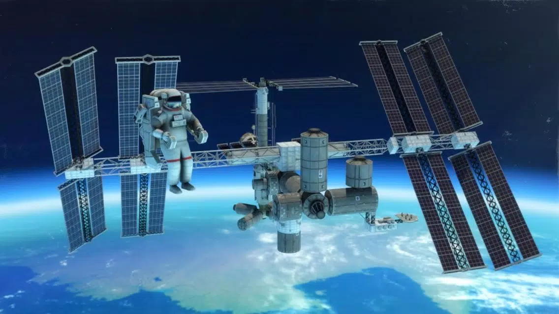 Tangkapan skrin 3D Space Walk Shuttle Simulator
