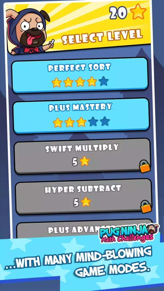 Zrzuty ekranu Pug Ninja - Math Challenges