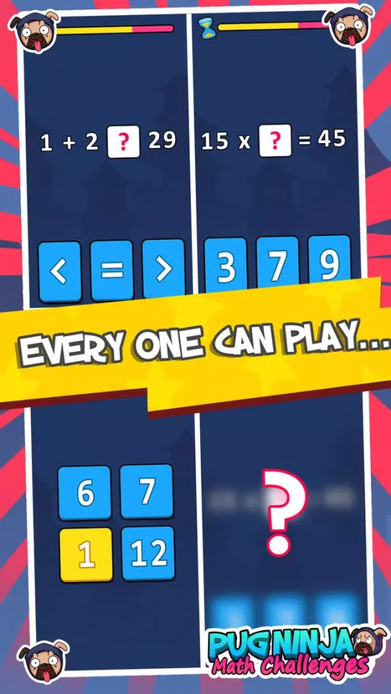 Zrzuty ekranu Pug Ninja - Math Challenges