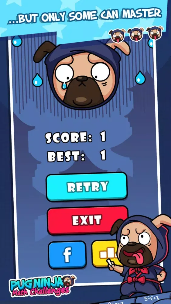 Zrzuty ekranu Pug Ninja - Math Challenges