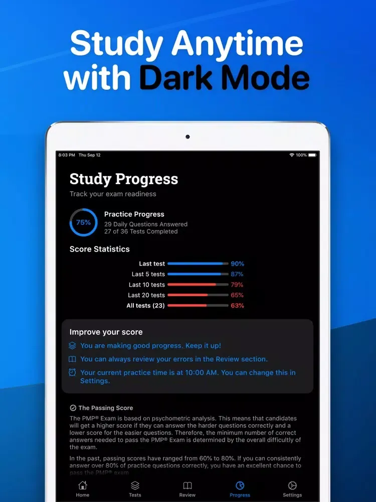 PMP Exam 2021 iPad  स्क्रीनशॉट