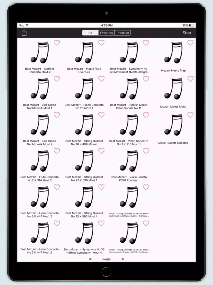 Capturas de pantalla de The Best of Mozart - Pro iPad 