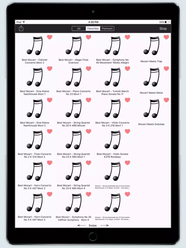 Capturas de pantalla de The Best of Mozart - Pro iPad 