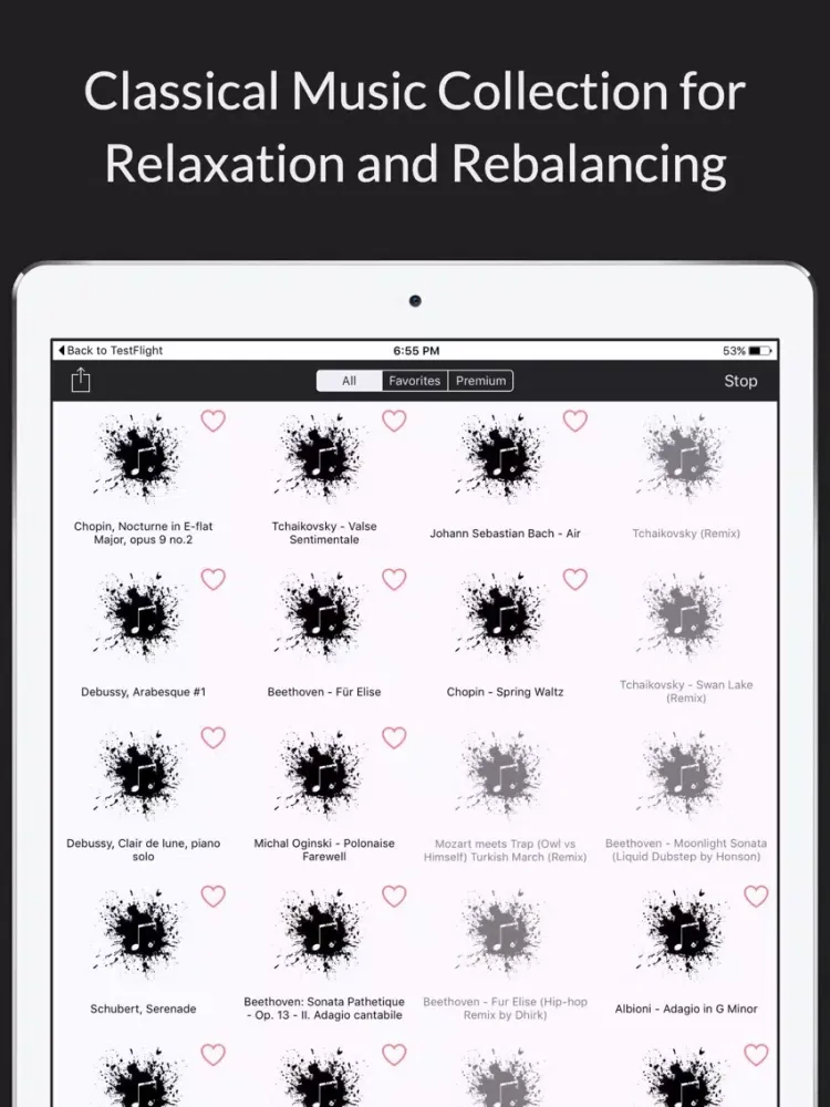 Classical Music for Relaxation FREE iPad  سکرین شاٹس