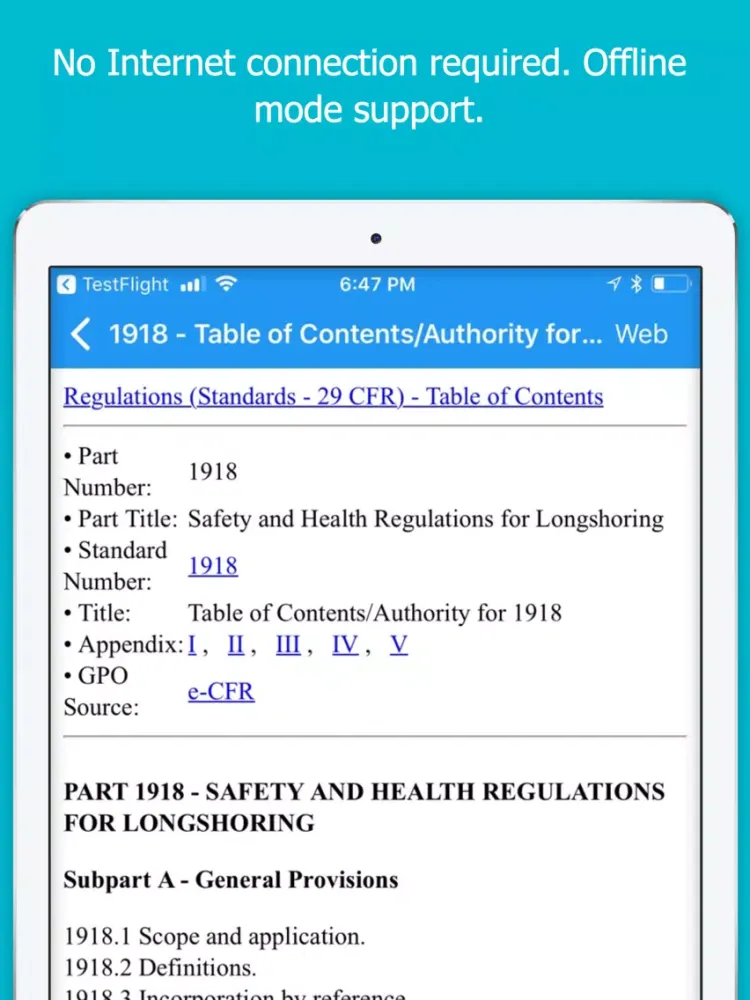 OSHA Safety Regulations Audits iPad  Ekran Görüntüleri