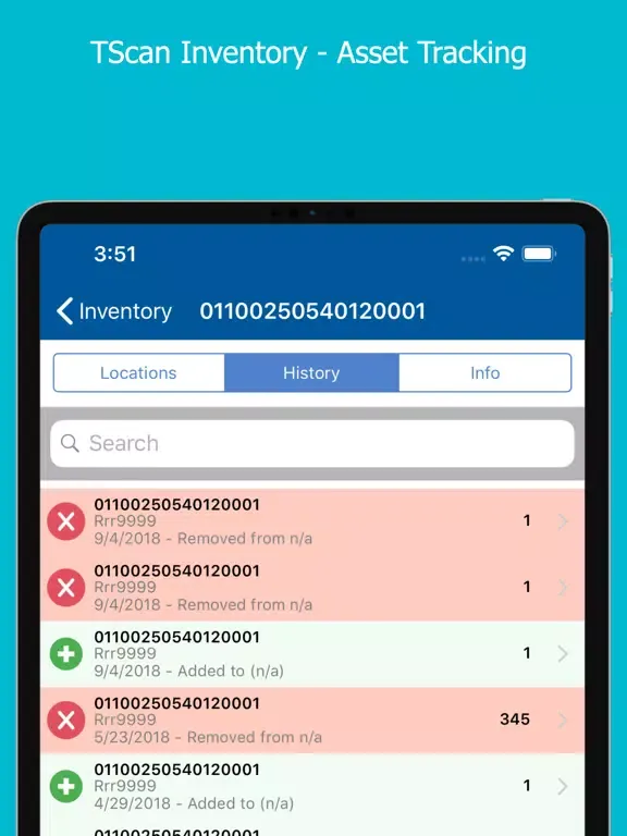 TScan Inventory Asset Tracking iPad 应用截图