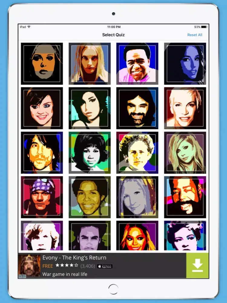 Captures d'écran de Singers Quiz - Pro iPad 