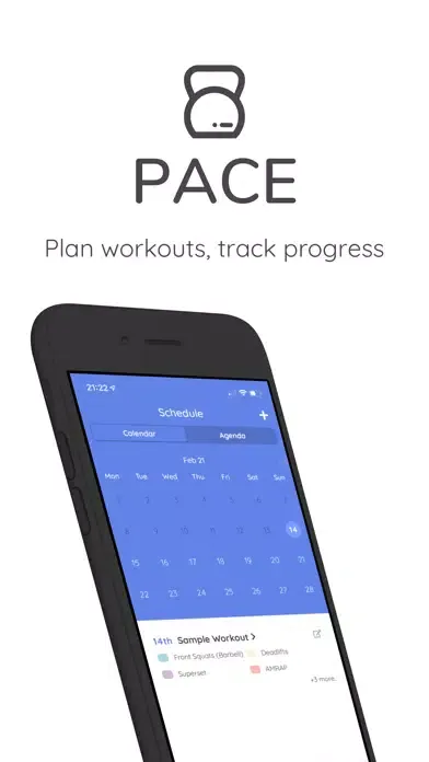 Tangkapan layar Pace: Workout Planner Gym Log