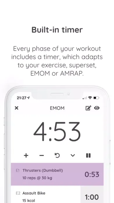 Tangkapan layar Pace: Workout Planner Gym Log