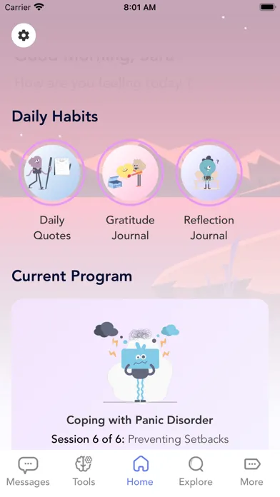Resilify: for Resilience Screenshots