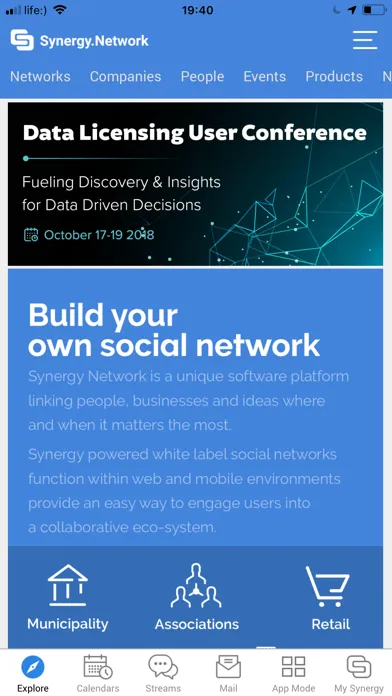 Screenshot di Synergy.Network