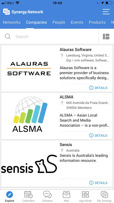 Screenshot di Synergy.Network