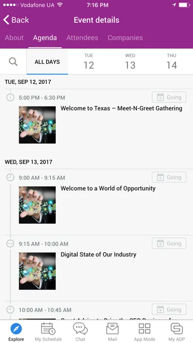 ADP Network Screenshots