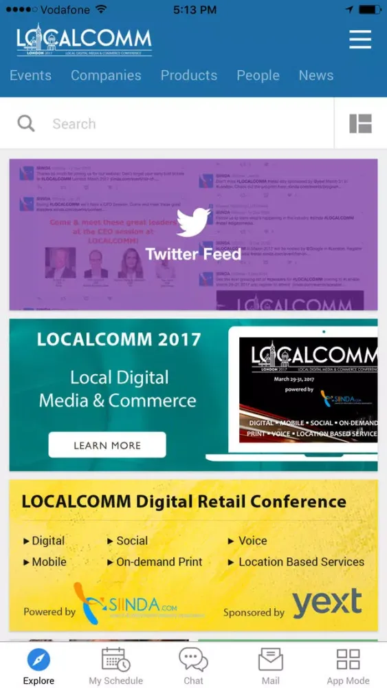 Ảnh chụp màn hình của LOCALCOMM