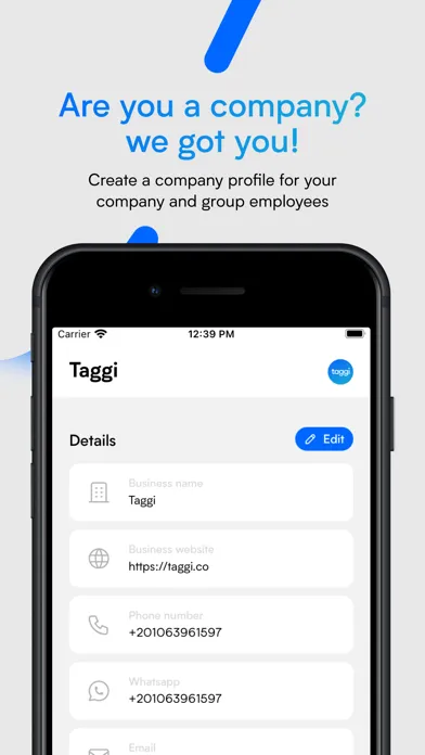 Taggi - Smarter networking スクリーンショット