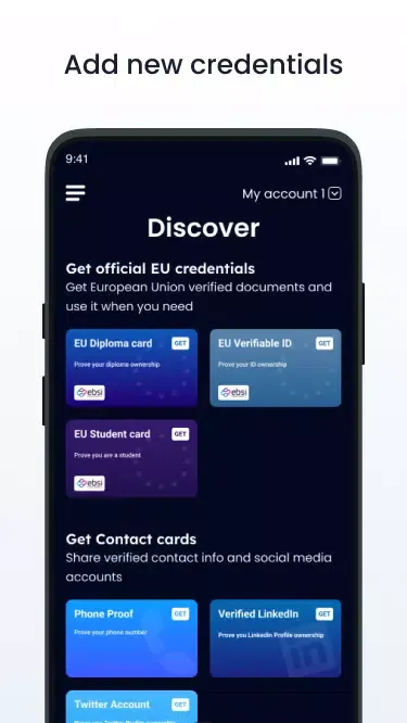 Talao wallet Screenshots