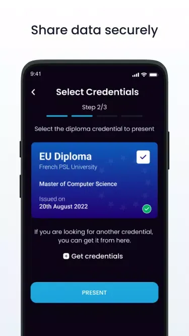 Talao wallet Screenshots