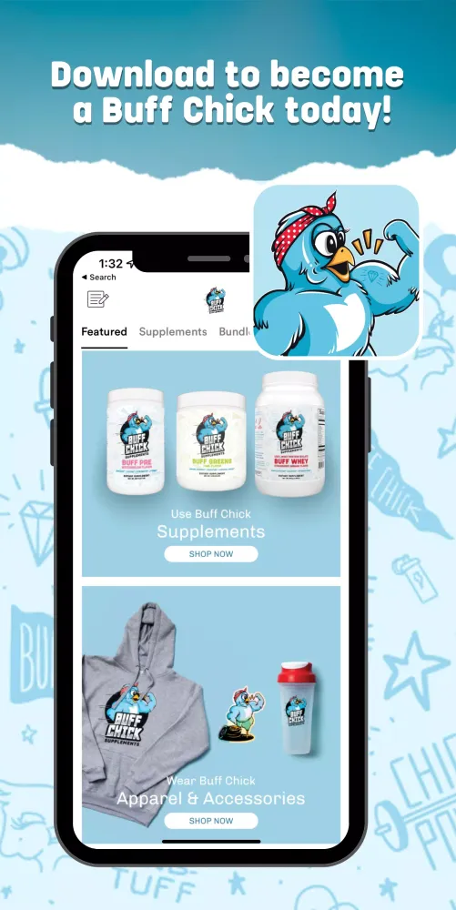 Capturas de pantalla de Buff Chick Supplements