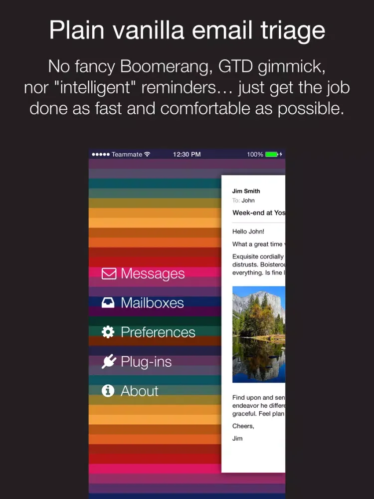 Mailswipe: process your inbox in seconds & unsubscribe in a swipe iPad 应用截图