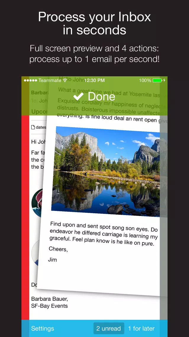 Ảnh chụp màn hình của Mailswipe: process your inbox in seconds & unsubscribe in a swipe