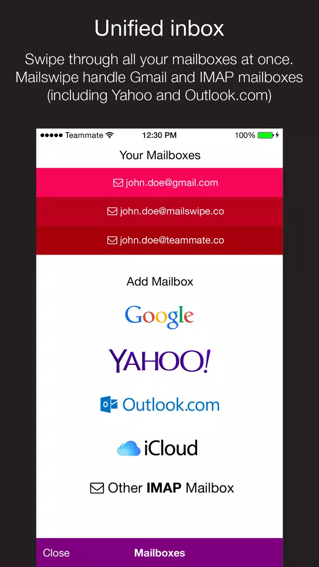 Ảnh chụp màn hình của Mailswipe: process your inbox in seconds & unsubscribe in a swipe
