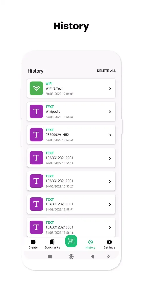 Capturas de pantalla de QR Scanner
