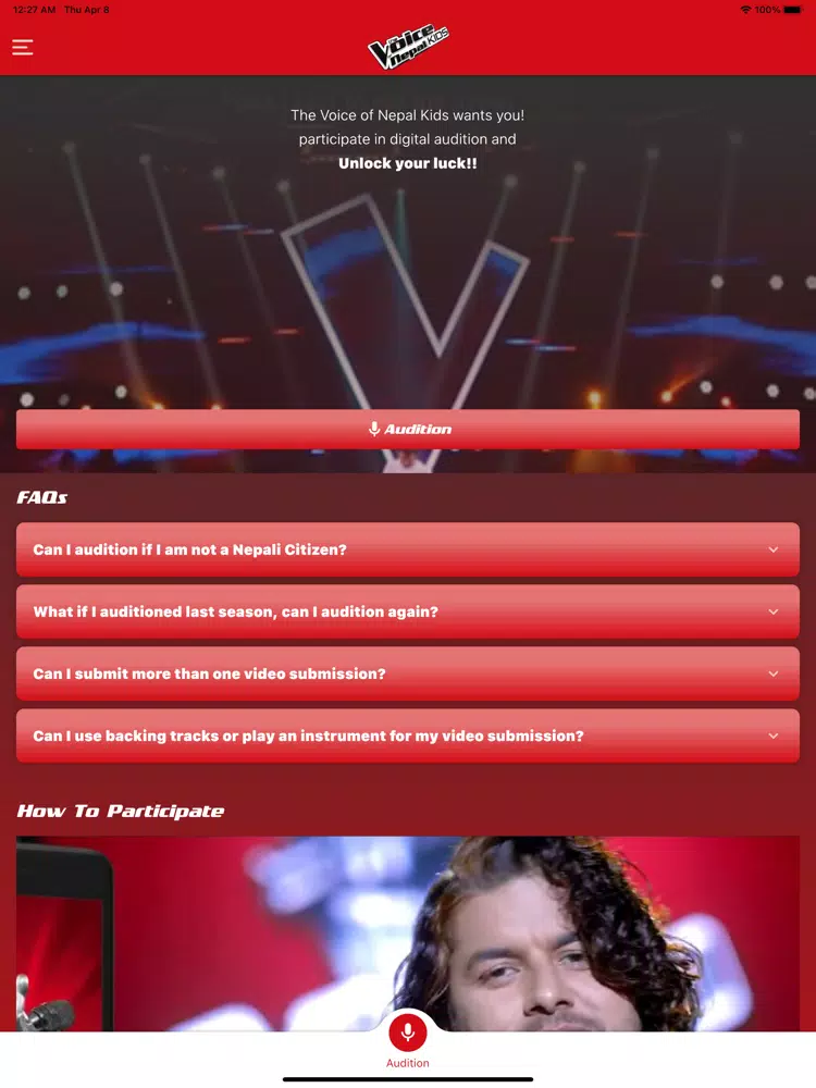 Captures d'écran de The Voice of Nepal Kids iPad 